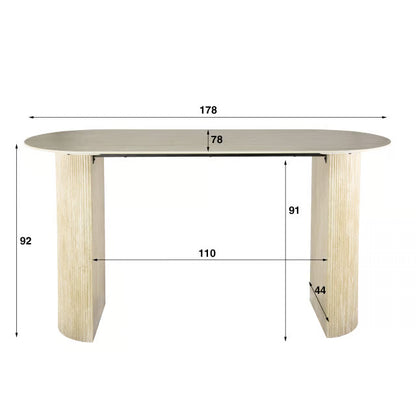 Bartafel Romano Arch plat ovaal