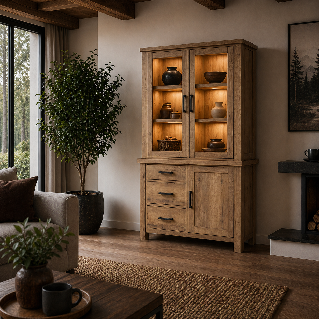 Newcastle display cabinet middle