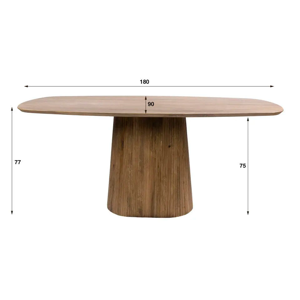 Eettafel Wave Centro Deens ovaal