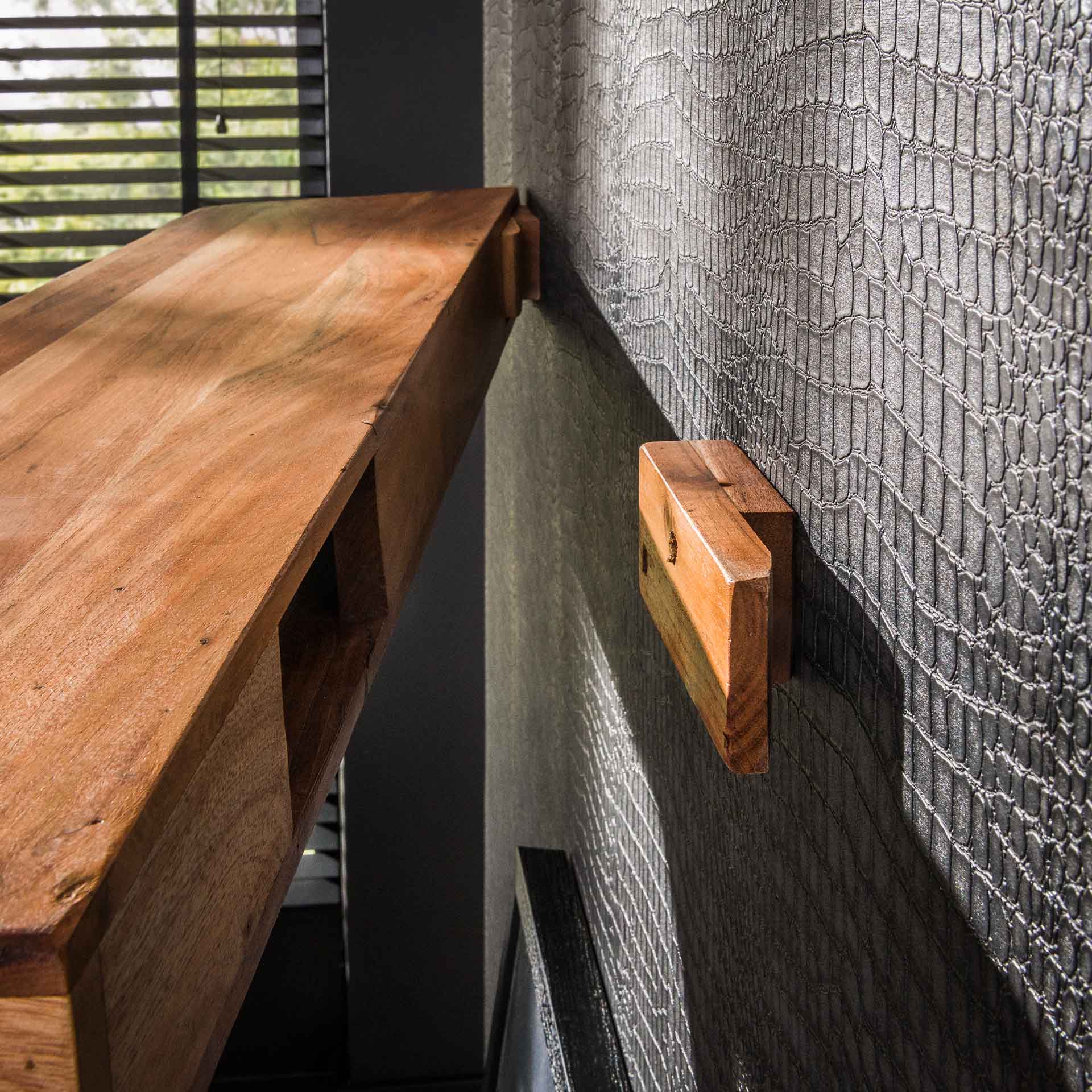 Wandplank Live Edge 150 cm