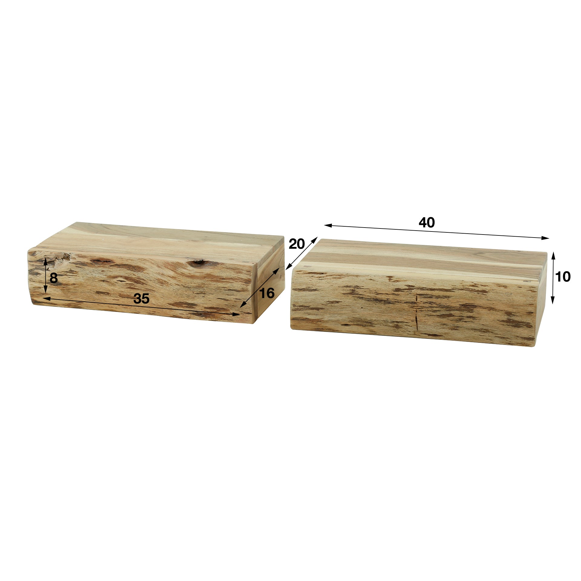 Nachtkastje Set - Wandmodel