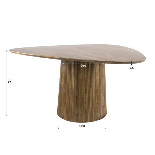 Eettafel Wave Centro Driehoekig