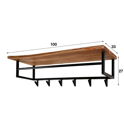 Kapstok met Hoedenplank Acacia