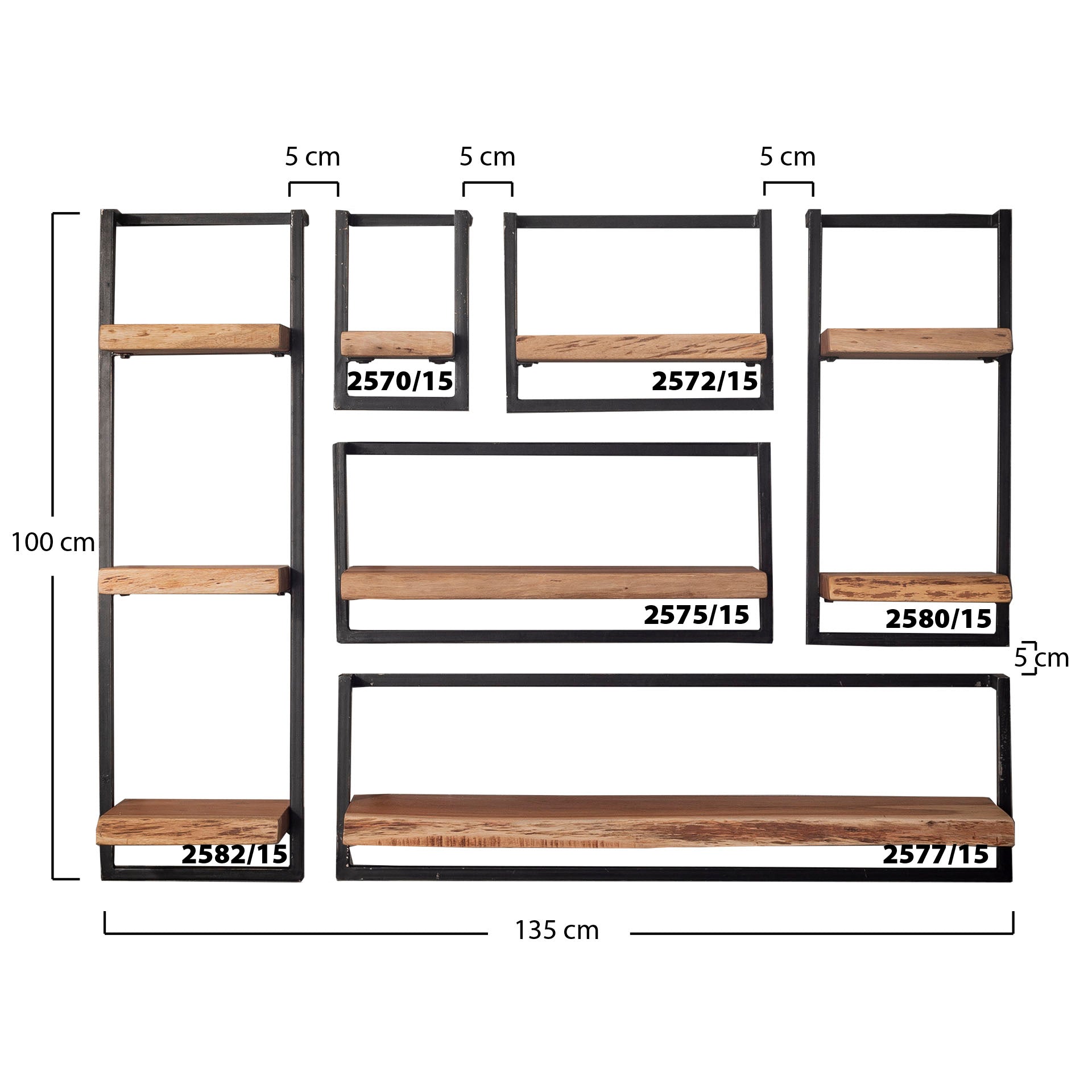 Wandplank Edge 40 cm