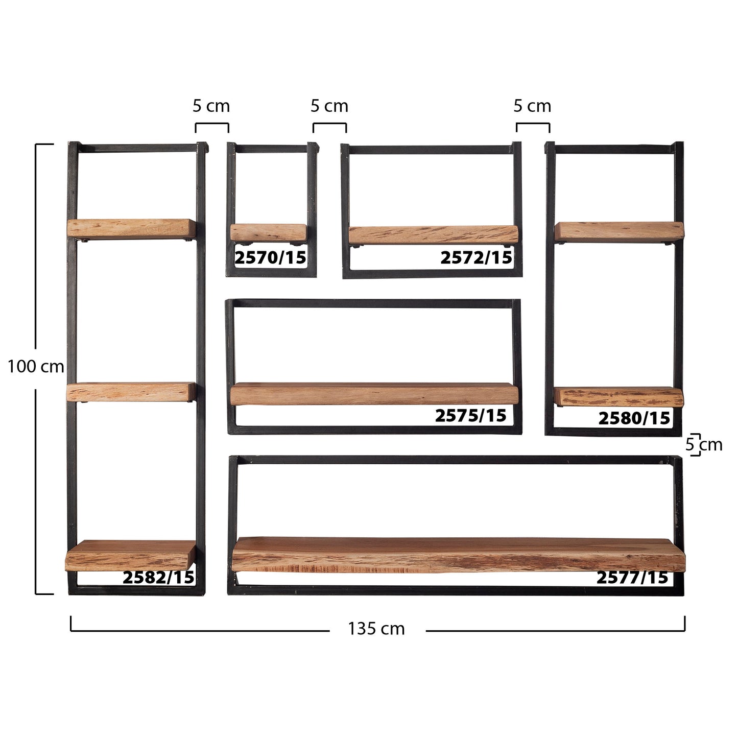 Wandplank Edge 100 cm