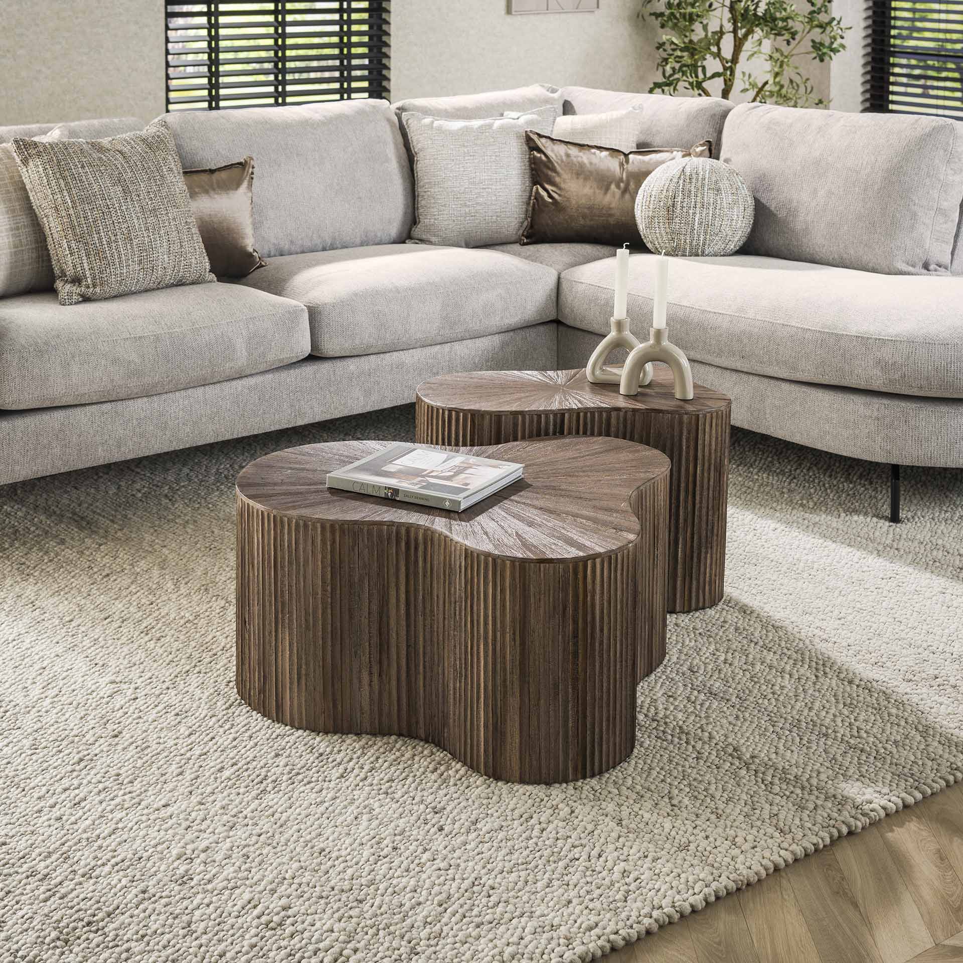 Salontafelset Maya Teak - Set van 2