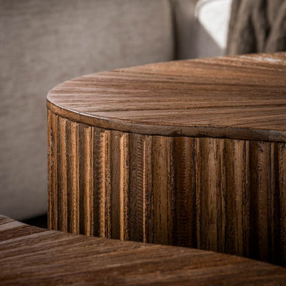 Salontafelset Maya Teak niervormig