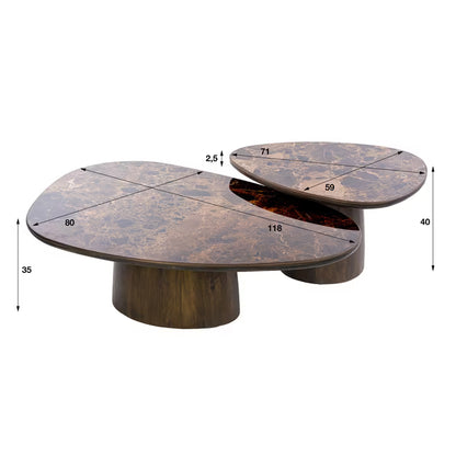 Salontafel Empera driehoekig