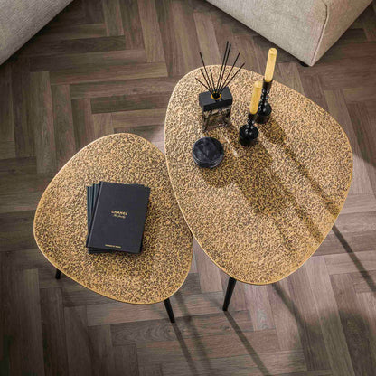 Salontafel set driehoekig - 2 stuks