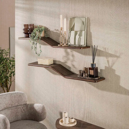 Wandplankset Maya Teak S-shape