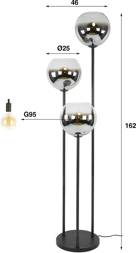 Vloerlamp Bubble Shaded