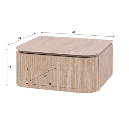 Bedside Table Romano Arch