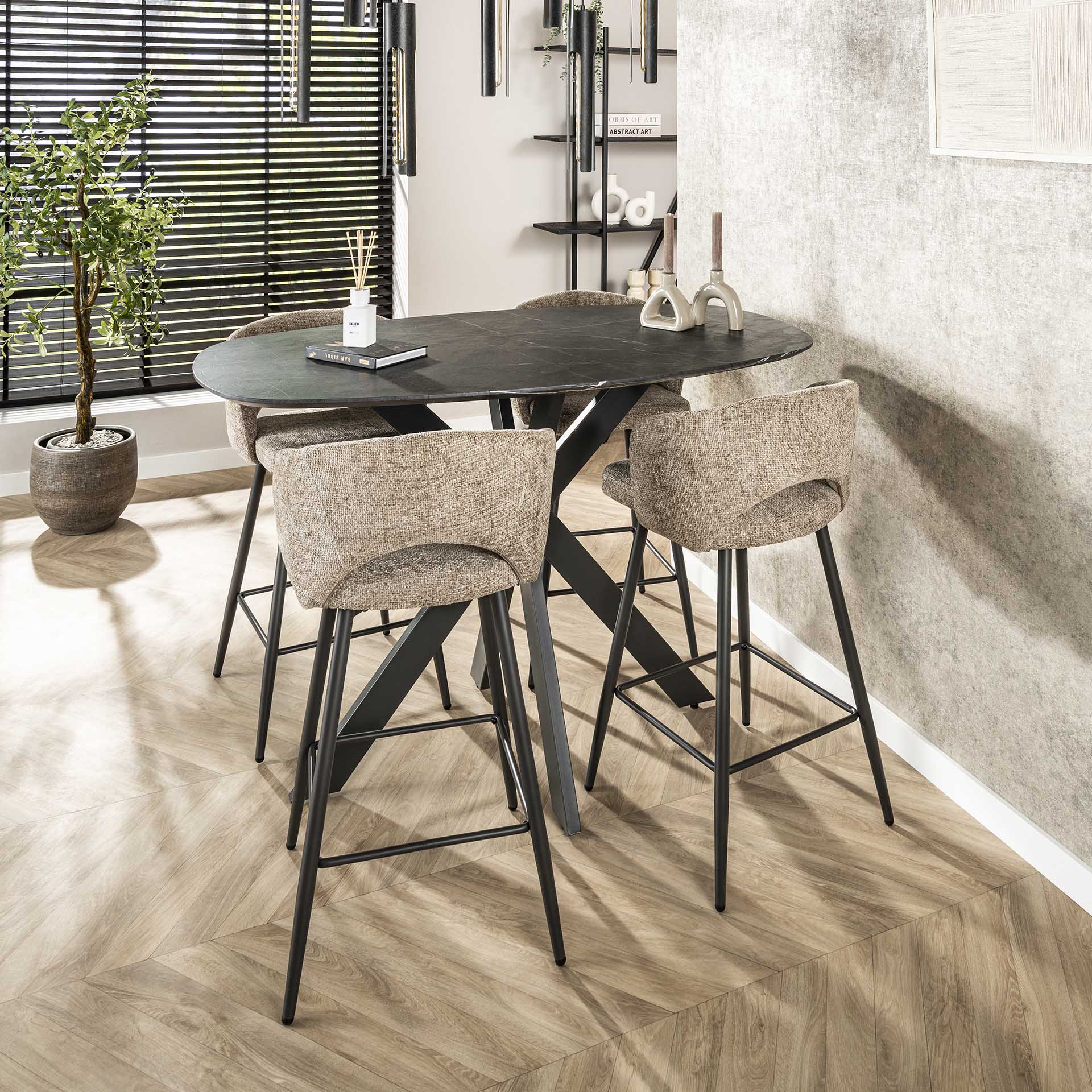 Danish oval bar table 140 cm | Sturdy and durable design – MCB Meubelen