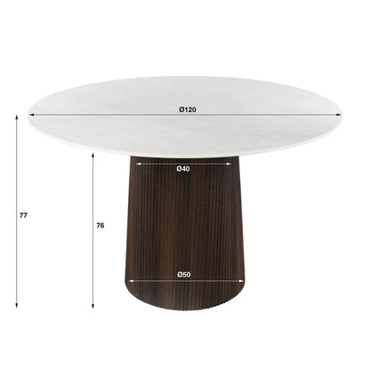 Eettafel Ceramo Centro rond