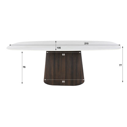 Eettafel Ceramo Centro deens ovaal