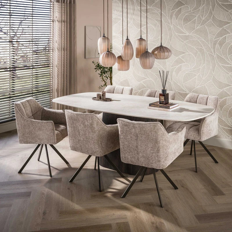 Eettafel Ceramo Centro deens ovaal