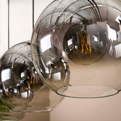 Hanglamp Bubble Shaded - 3 rookglazen lampen