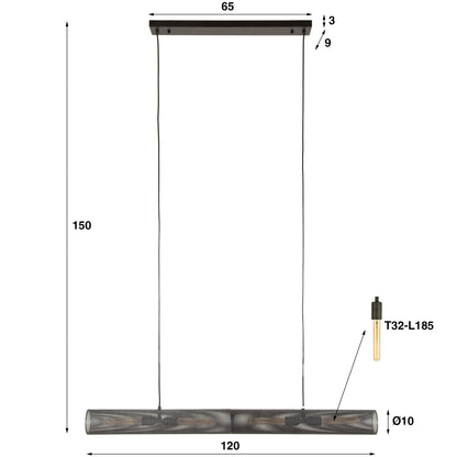 Hanglamp Tube Mesh