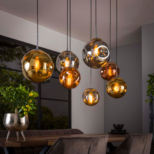 Hanglamp 7L oud zilver