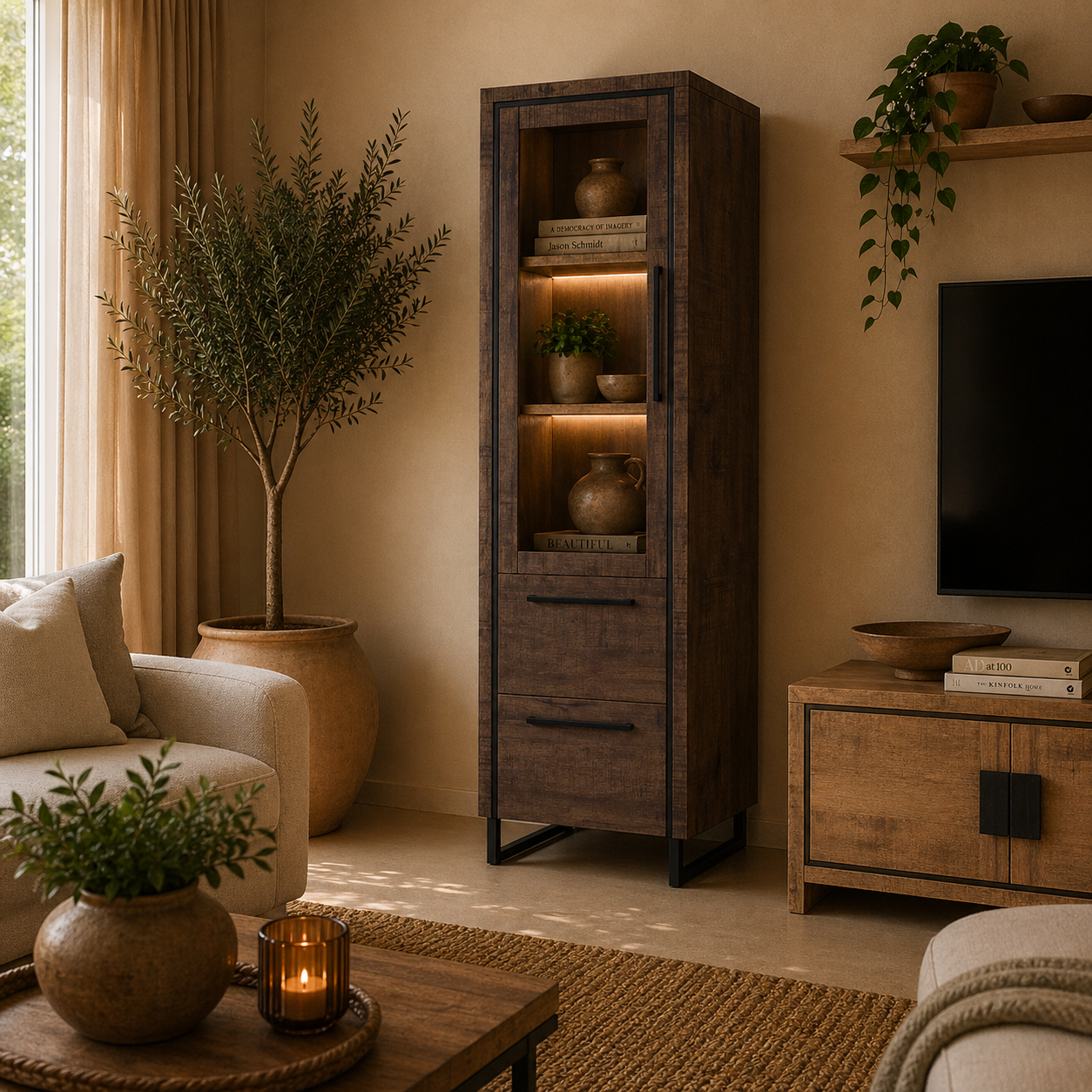 Rimini small display cabinet
