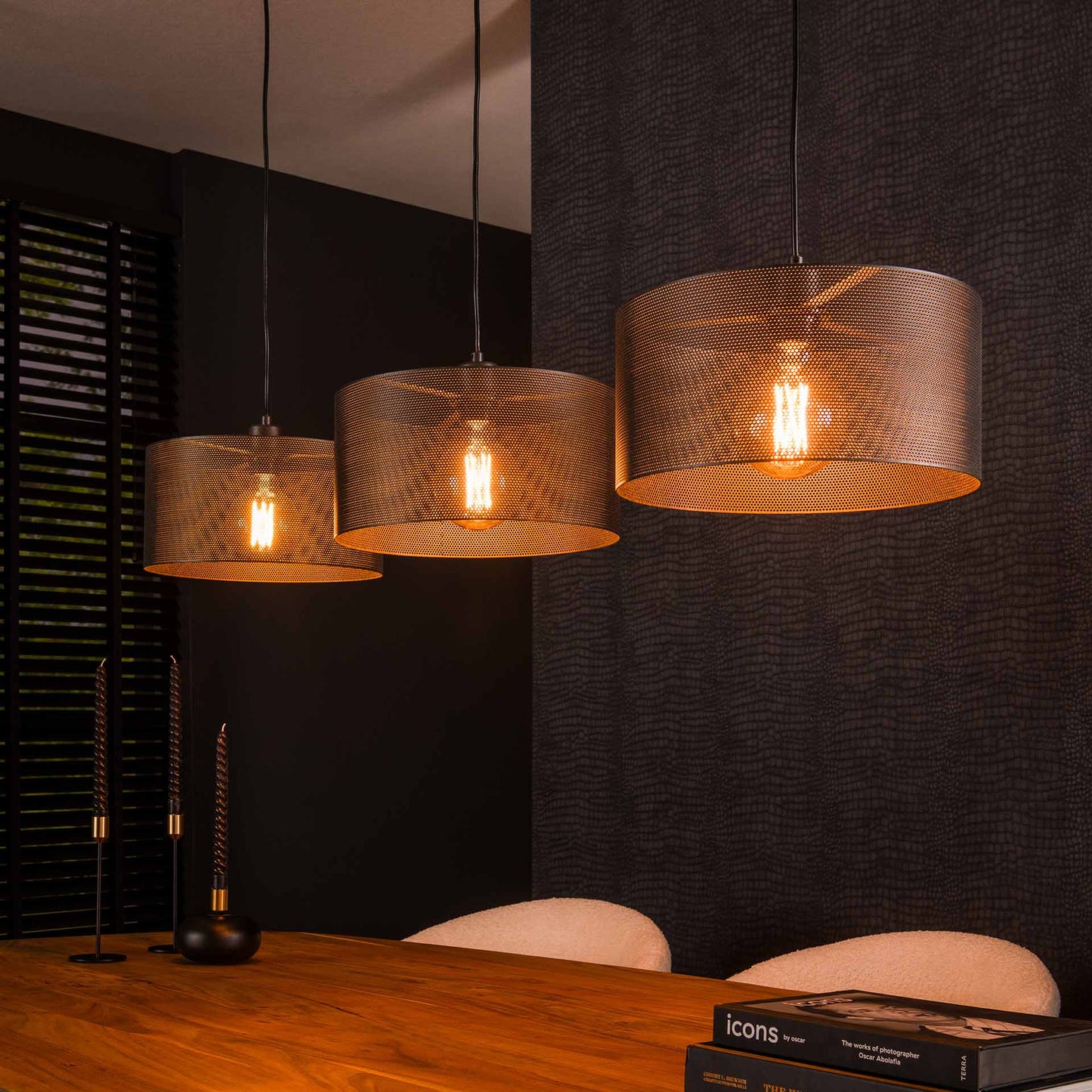 Hanglamp Mesh Round - 3 lichtbronnen