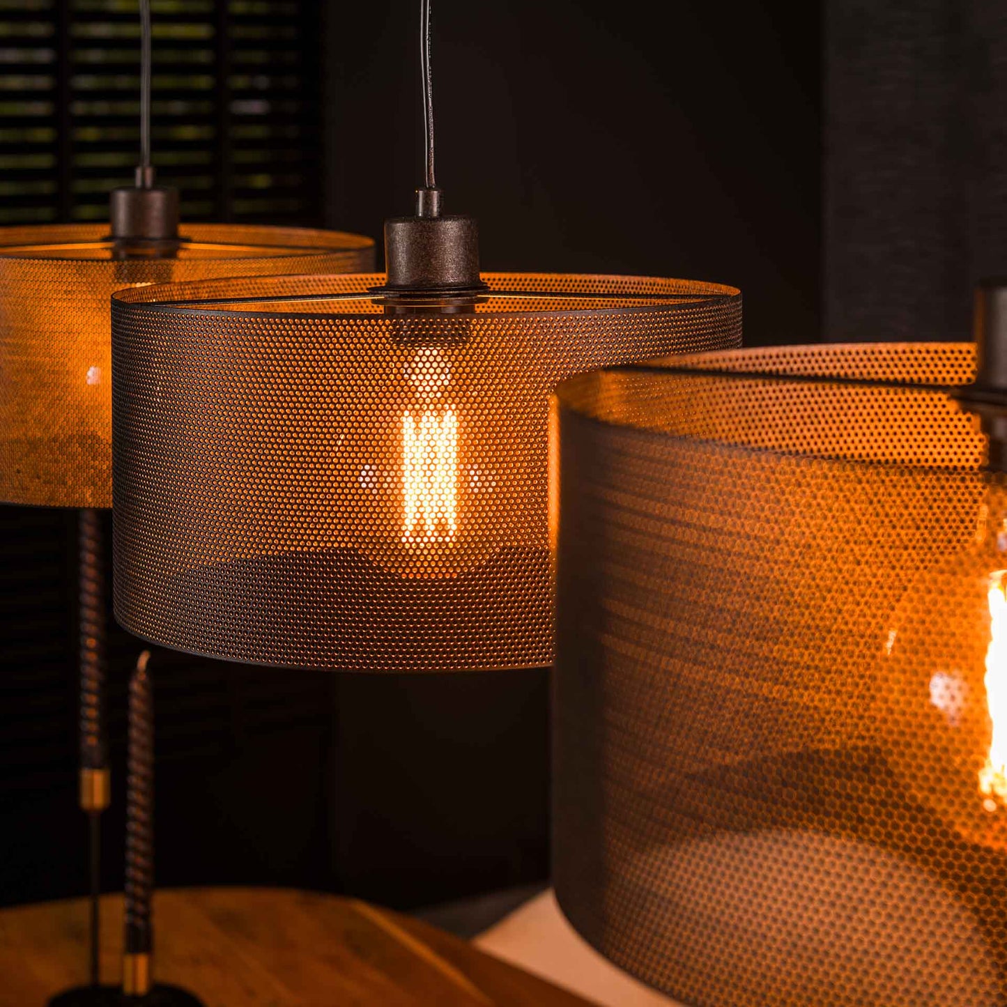 Hanglamp Mesh Round - 3 lichtbronnen