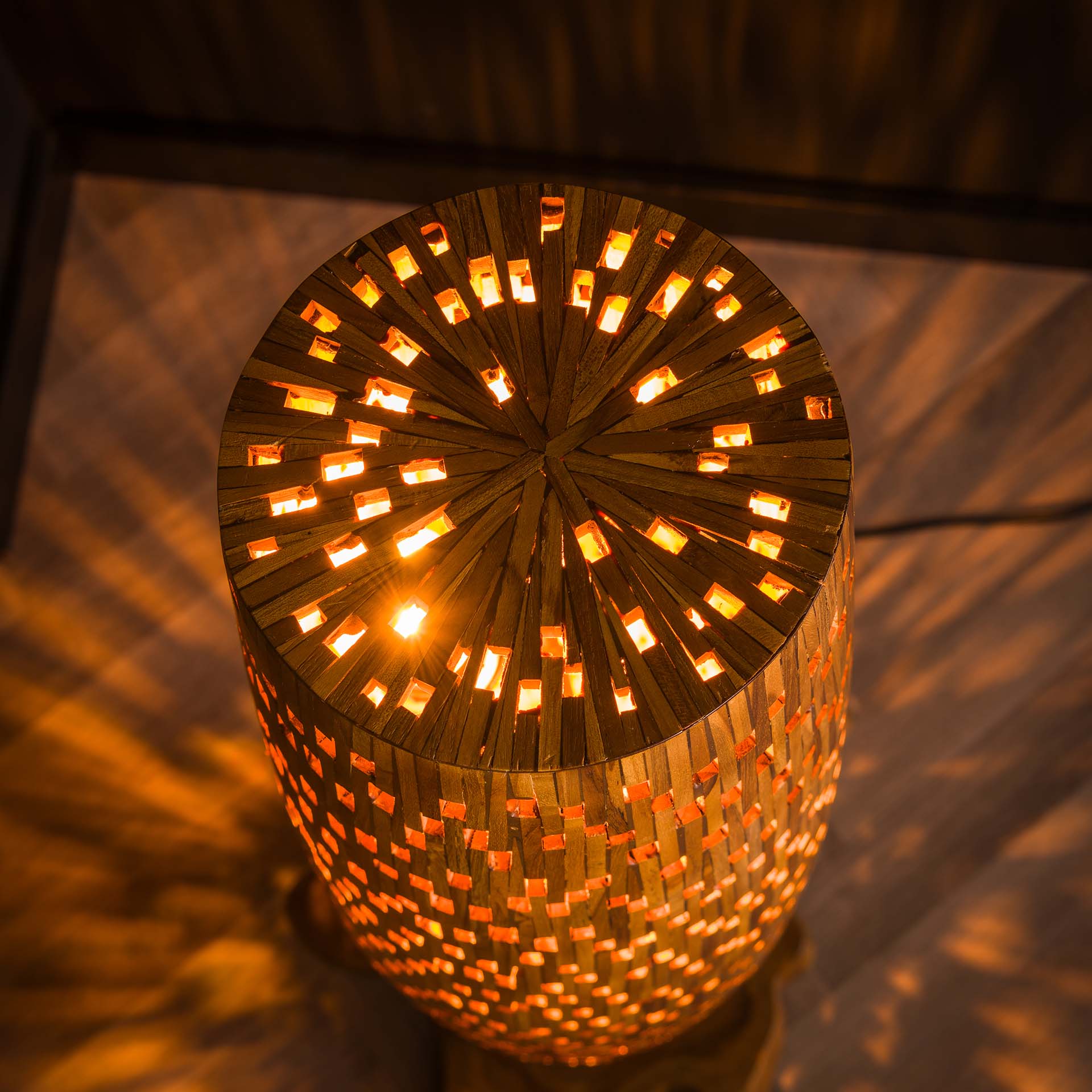 Vloerlamp Teak Wood