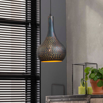 Hanglamp Geperforeerd Zwart Bruin