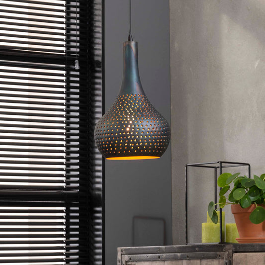 Hanglamp Geperforeerd Zwart Bruin