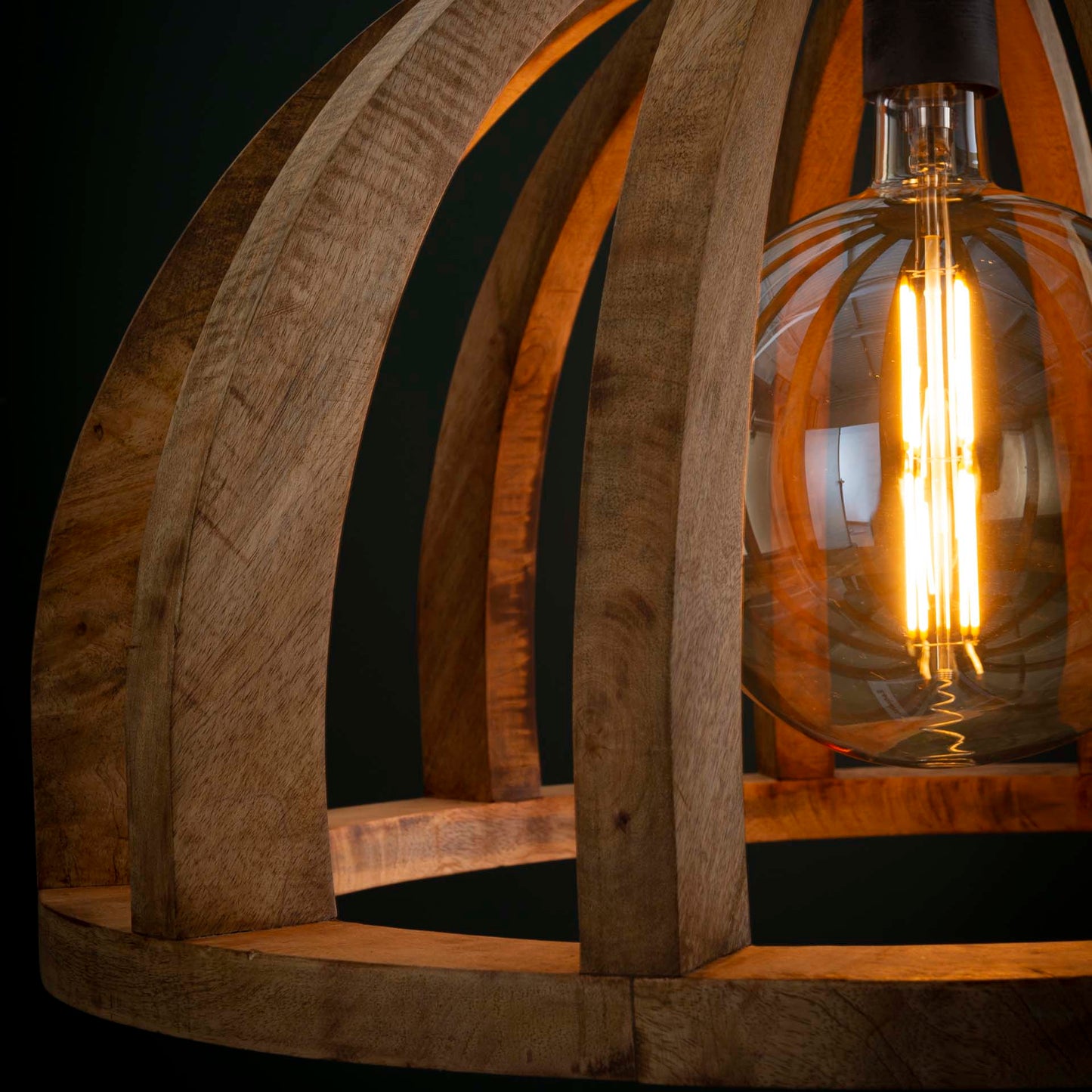 Hanglamp Mangohout - Verstelbaar Tot 150 cm