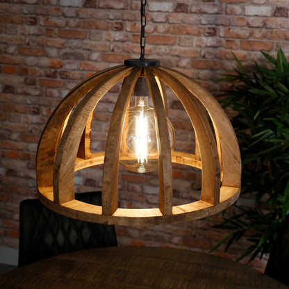 Hanglamp Mangohout - Verstelbaar Tot 150 cm