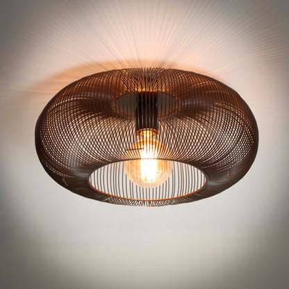 Plafondlamp Koper Zwart Nikkel
