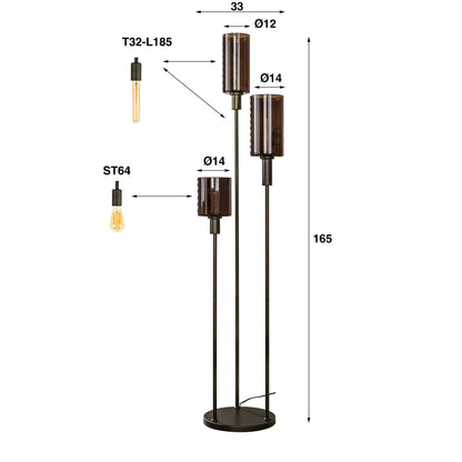Vloerlamp Sepiora