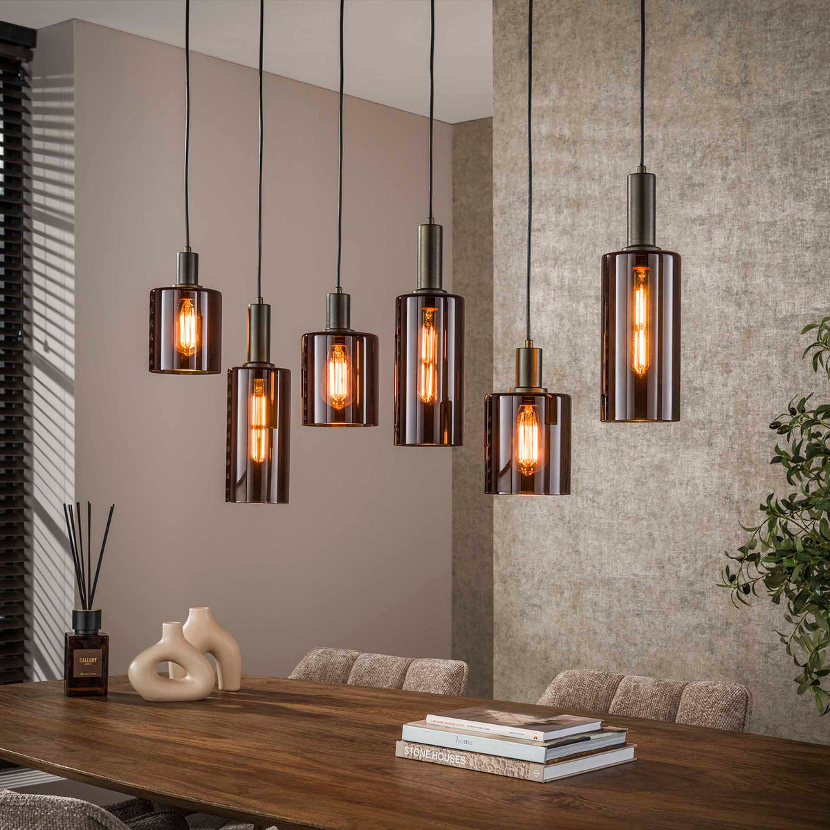 Hanglamp Sepiora - 6 lichtpunten