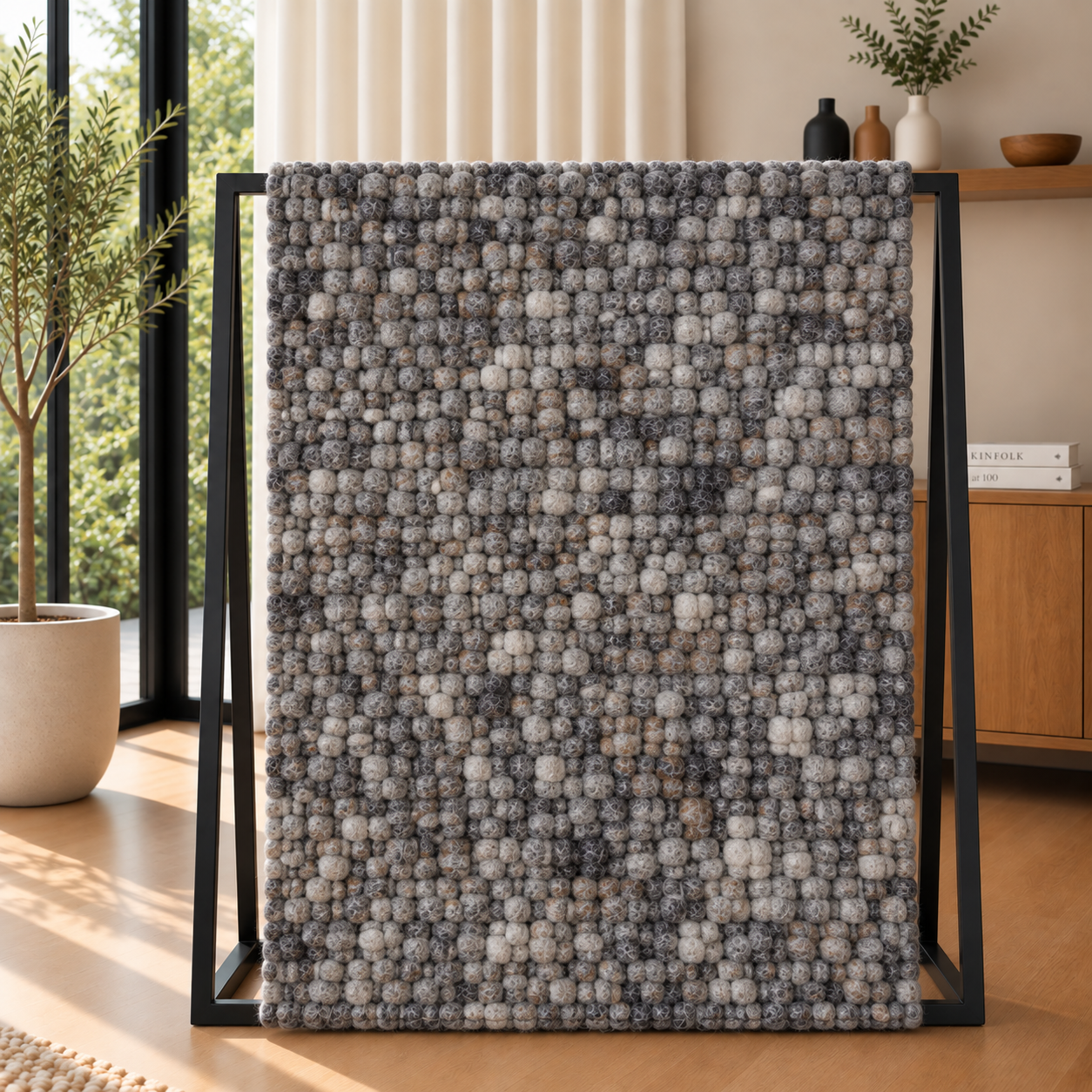 Vloerkleed Ulva Black