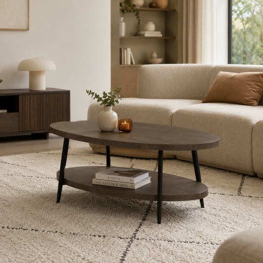 Lynn oval coffee table