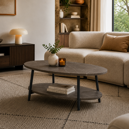 Lynn oval coffee table