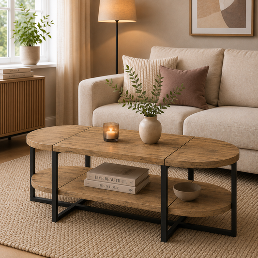 Lynn oval coffee table