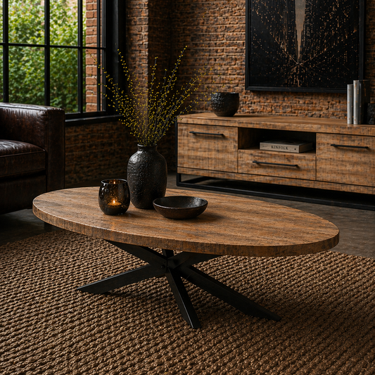 Lynn oval coffee table