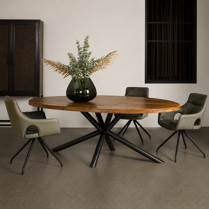 Selva oval dining table