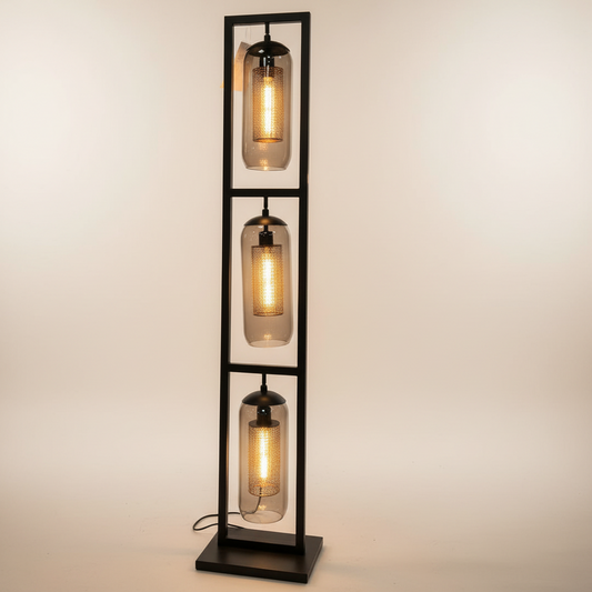 Vloerlamp Tower smoke 3L