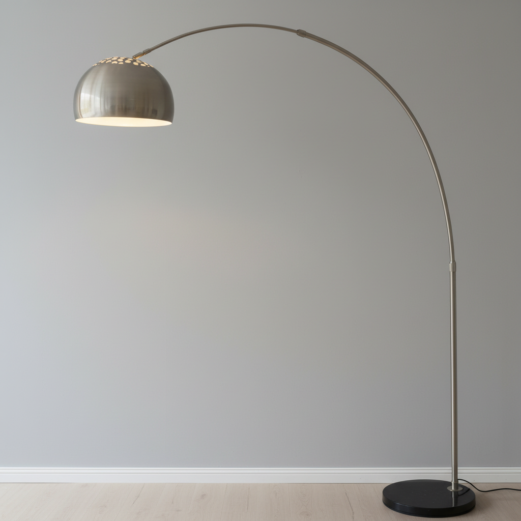 Vloerlamp Booglamp RVS