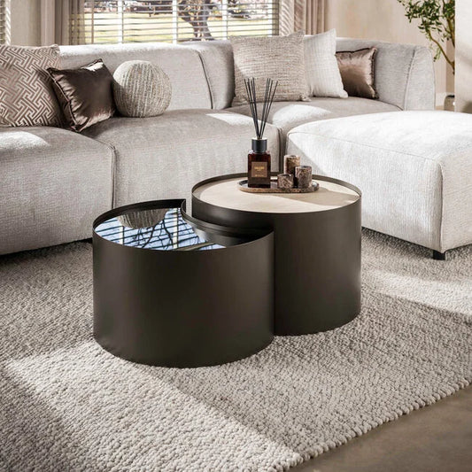 Salontafelset Metal half moon