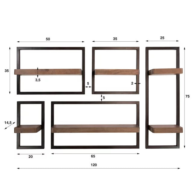 Wandschap Carve